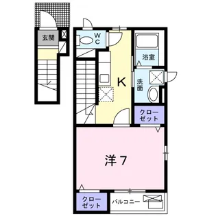 ブルーハーベストⅡ【2階】の間取り