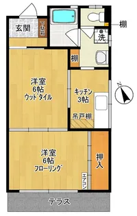下島ハイツ【1階】の間取り