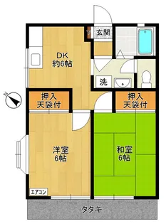 アゼリアハイム【1階】の間取り
