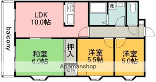 サンデーズⅡ【6階】の間取り