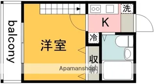 東京都調布市西つつじケ丘1丁目【アパート】の間取り