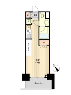 ドゥーエつつじヶ丘【0308号室】の間取り