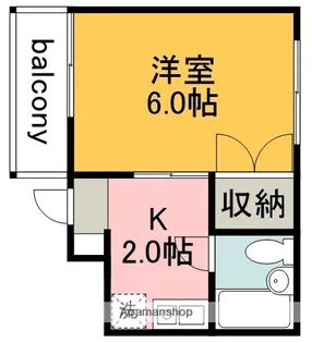コーポサニー【102号室】の間取り
