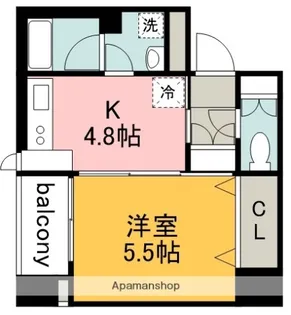 東京都調布市布田4丁目【マンション】の間取り
