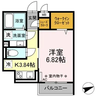 プレシャスコート聖蹟【2階】の間取り