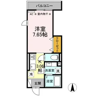 プレシャスコート聖蹟【3階】の間取り