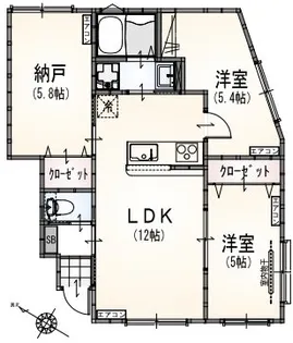 アルマコート豊田【1階】の間取り