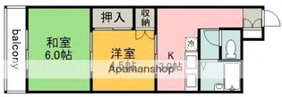 東京都東中市美好町1丁目【アパート】の間取り