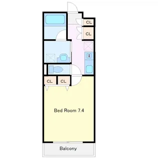メゾン・ド・ヴェールB【1階】の間取り