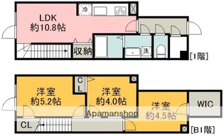 COEUR BLANC八幡山【1階】の間取り