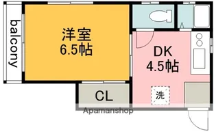 ダービーハウス【1F号室】の間取り