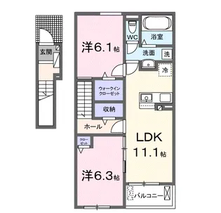 ココ ファミリア Ⅰ【2階】の間取り