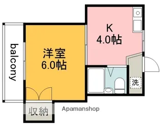東京都調布市東つつじケ丘3丁目【アパート】の間取り