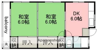 晴美荘【2階】の間取り