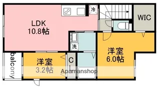 東京都調布市国領町7丁目【アパート】の間取り