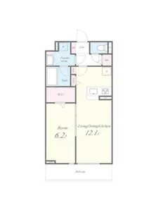 LUCIE TSII(ルシエ ティエスツー)【202号室】の間取り