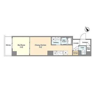 KDXレジデンス西調布【2階】の間取り