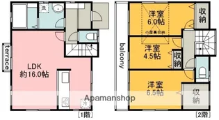 東京都調布市深大寺東町1丁目【一戸建】の間取り