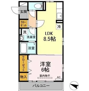 ペアガーデン【2階】の間取り