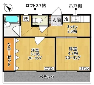 ペアハイム II【2階】の間取り