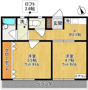 ペアハイム II【1階】の間取り