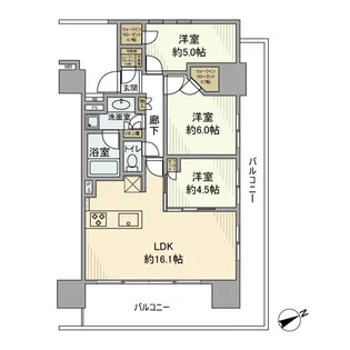 ザ・グランクロス多摩センター【3階】の間取り
