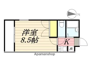 レジデンスISY【1階】の間取り