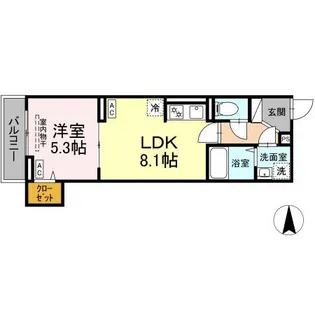 セレスティア西新井【2階】の間取り