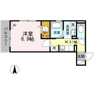 ソレアード【1階】の間取り