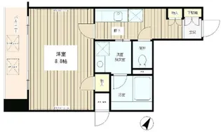 クロスフォート砧【3階】の間取り