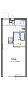 レオパレスアースリー生田【1階】の間取り