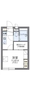 レオパレスますがた【1階】の間取り