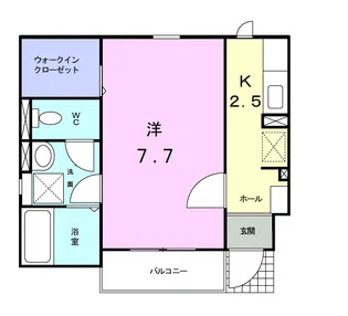 ブラン グリシーヌ【1階】の間取り