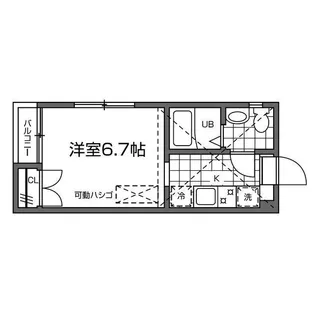 キャスルつつじヶ丘【2階】の間取り