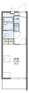 レオパレスヴィレッジ【3階】の間取り