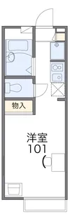 レオパレスフォーブル下馬【1階】の間取り