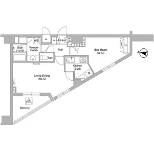 コンフォリア下北沢【10階】の間取り