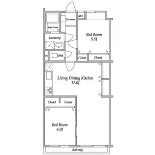 ガーデンハウス千歳船橋【2階】の間取り