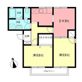 コープルハイツ【2階】の間取り