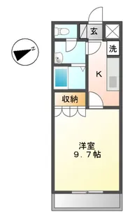 ハイツコスモス【1階】の間取り
