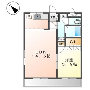 エンジョイライフ【3階】の間取り