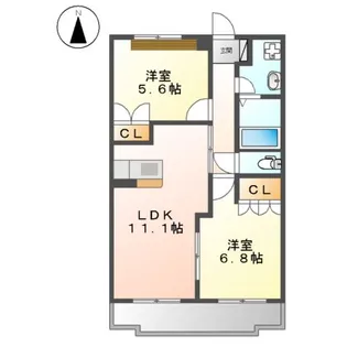 パークサイドヒルズ【3階】の間取り