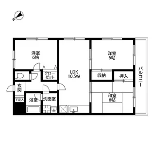 エーデルハイム【3階】の間取り
