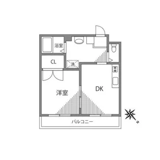 ポントワーズ代田【1階】の間取り