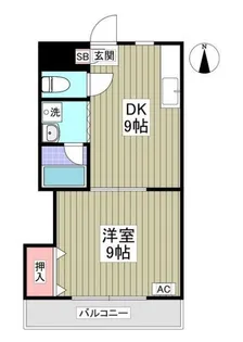 第2成城島田マンション【1階】の間取り