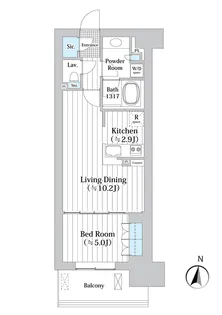 アビティグランデ砧 (B棟)【4階】の間取り