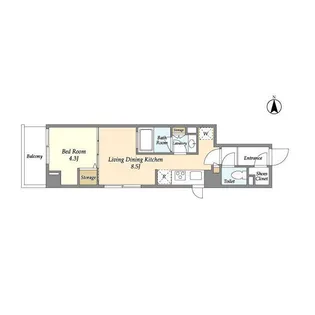 JP NOIE 駒沢大学【3階】の間取り