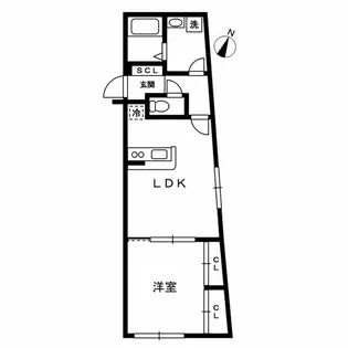 ザ・パーククロス千歳烏山【2階】の間取り