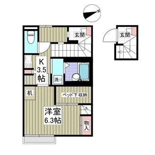 ジェミニⅠ【2階】の間取り