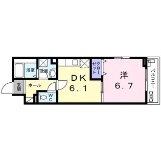 ラ フォレスタ ソレ【2階】の間取り